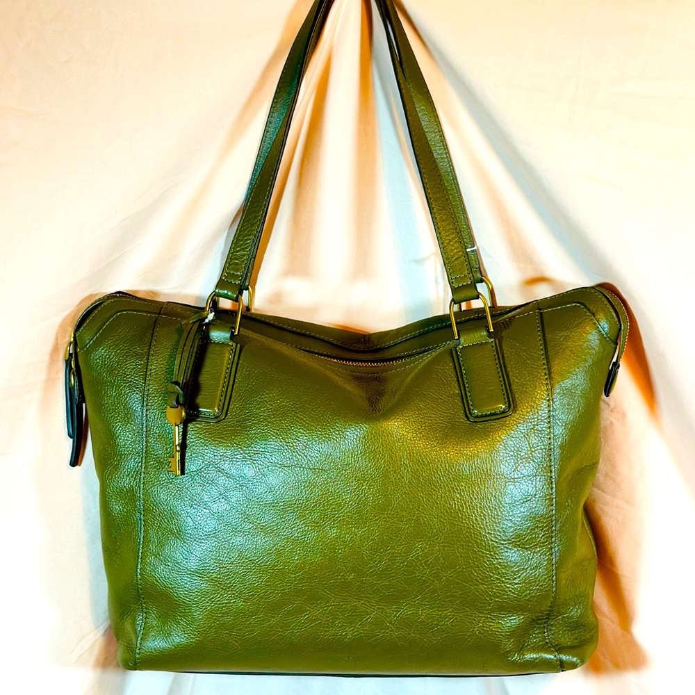 Fossil Green Moss Jacqueline Tote